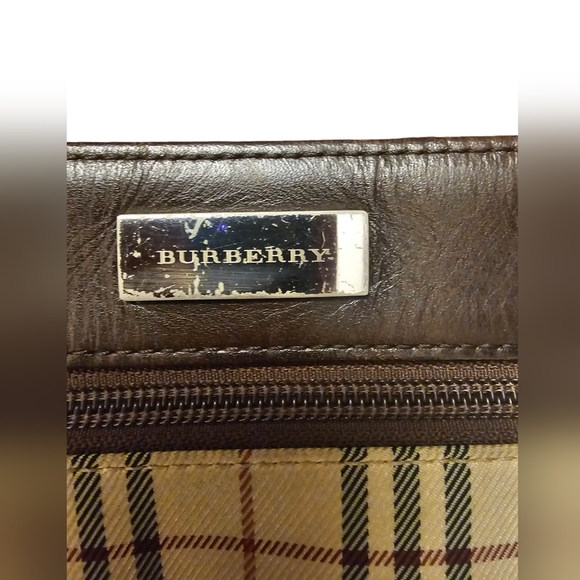 Burberry Nova Check & Brown Leather Crossbody w/ COA - Picture 2 of 13